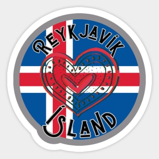 Reykjavik T-Shirt, Iceland T-Shirt, Island T-Shirt Sticker